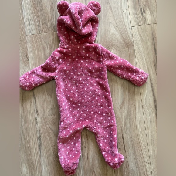 Disney Baby Zip Up Minnie Mouse Footed Onsie Size 0/3 Months - Picture 10 of 16